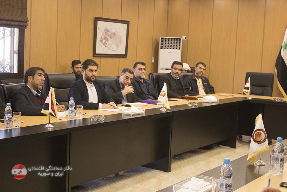 نشست مسئول دفتر تجارت ایران و کشورهای عربی مدیر شهرک صنعتی شیخ نجار