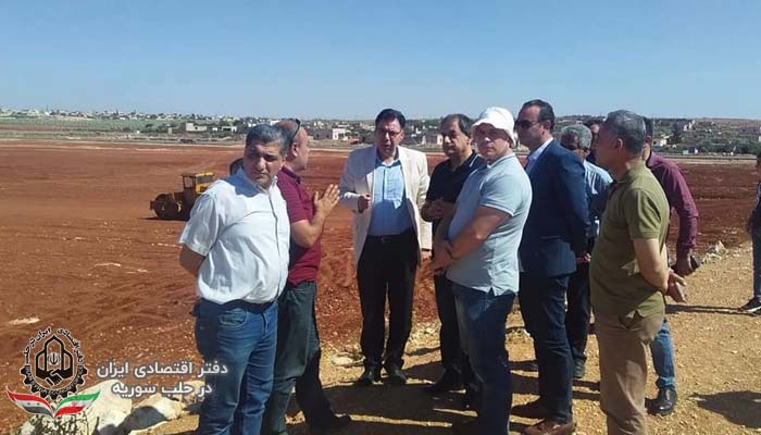بازدید استاندار حلب، از پروژه نیروگاه فتوولتاییک در شهرک صنعتی شیخ نجار