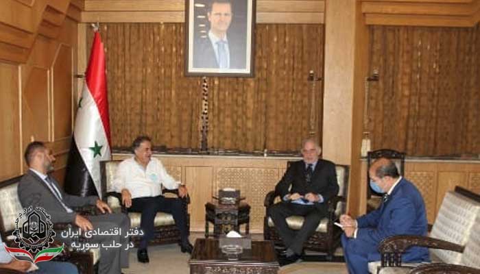 ملاقات رییس اتاق بازرگانی حلب با سفیر آفریقای جنوبی
