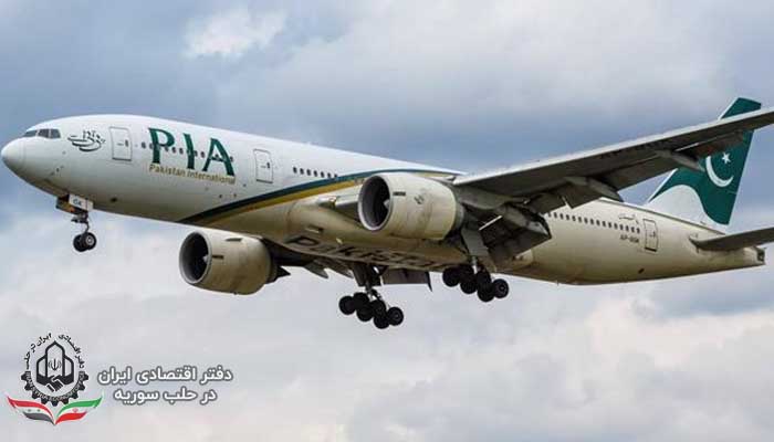 ورود اولین پرواز بین المللی پاکستان (PIA) به فرودگاه دمشق